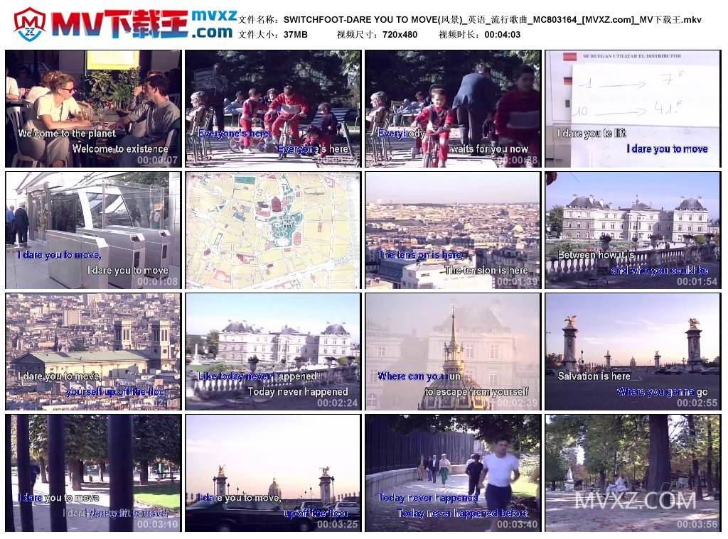 SWITCHFOOT-DARE YOU TO MOVE(风景)_英语_流行歌曲_MC803164